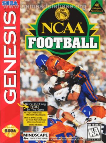 Cover NCAA College Football for Genesis - Mega Drive